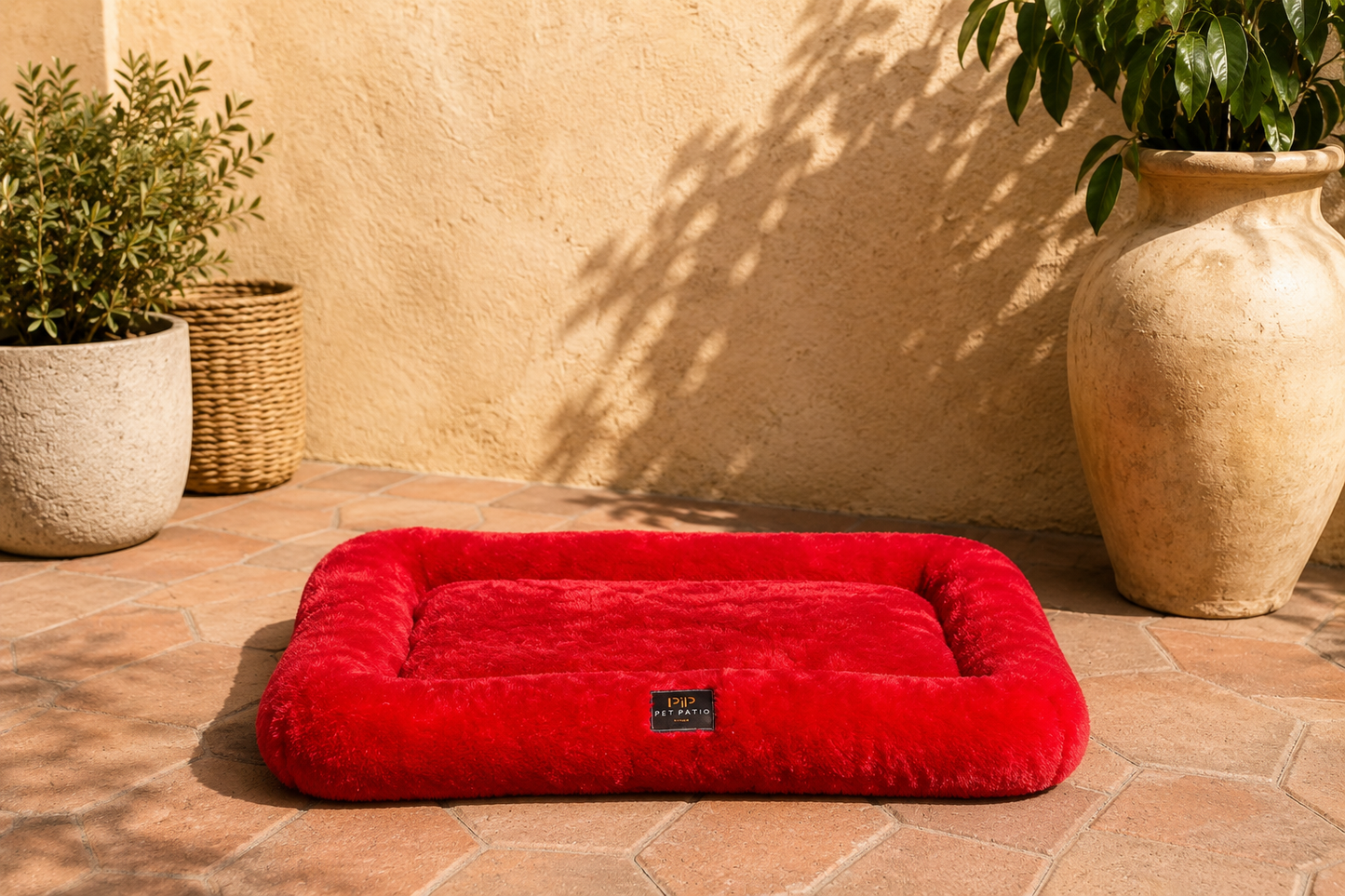Orthopedic Dog Crate Mat — Handmade in USA, Machine Washable, Earthy Tones, Custom Sizes Available
