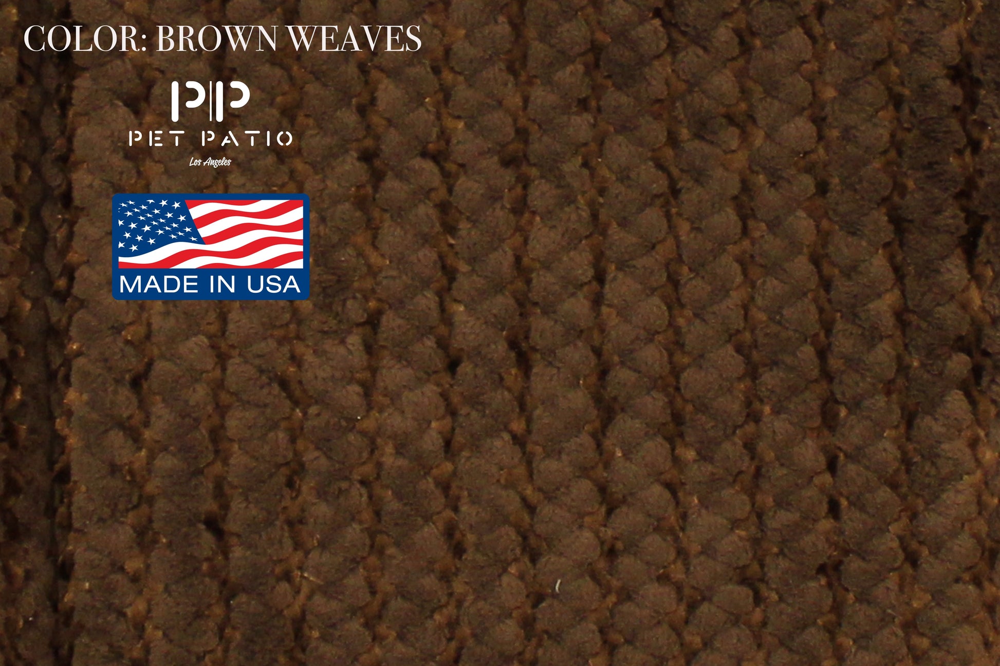 Brown weave round nest dog bed by Pet Patio, made in USA
