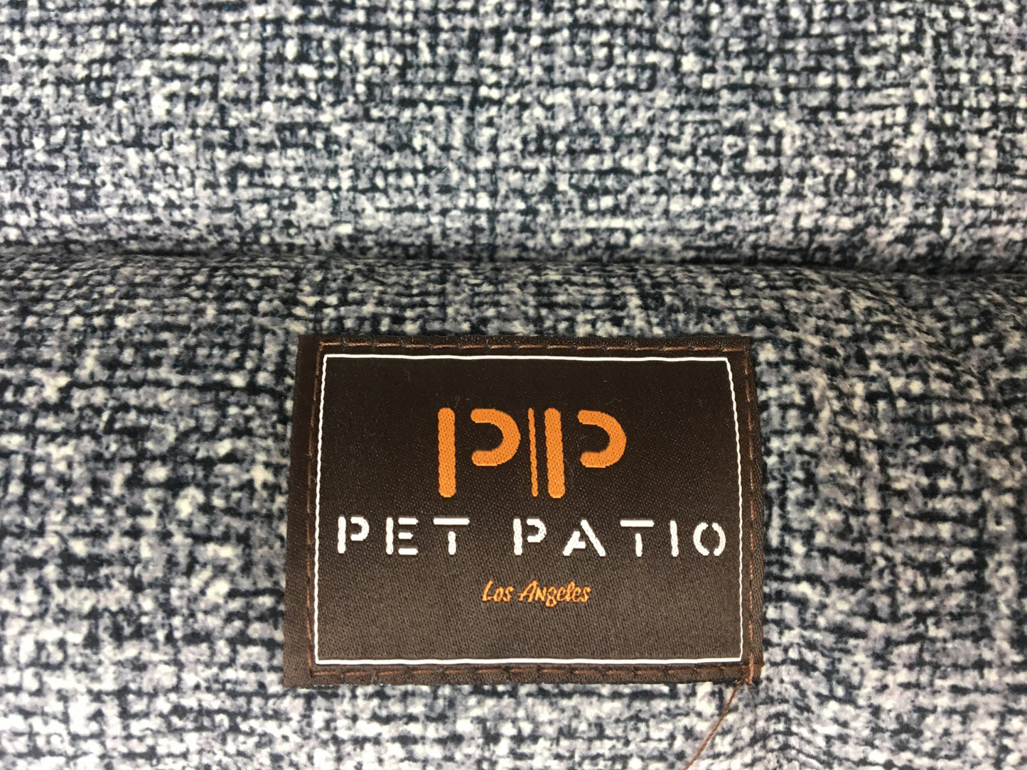 Blue digital print round nest dog bed, 2-in-1 cuddler