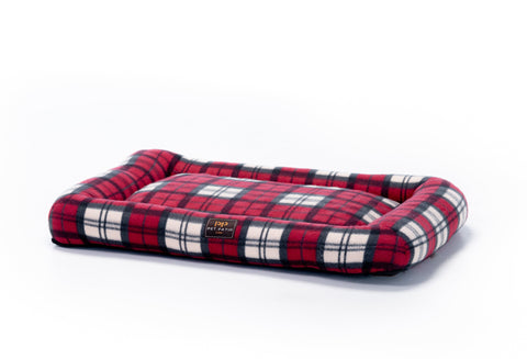 Washable Orthopedic Dog Bed Pad Crate Mat - Plaid