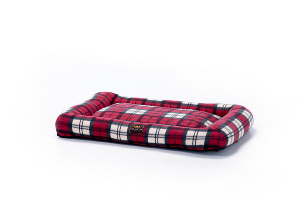 Washable Orthopedic Dog Bed Pad Crate Mat - Plaid