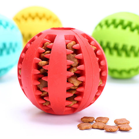 Interactive Rubber Snack Puzzle Dog Toy