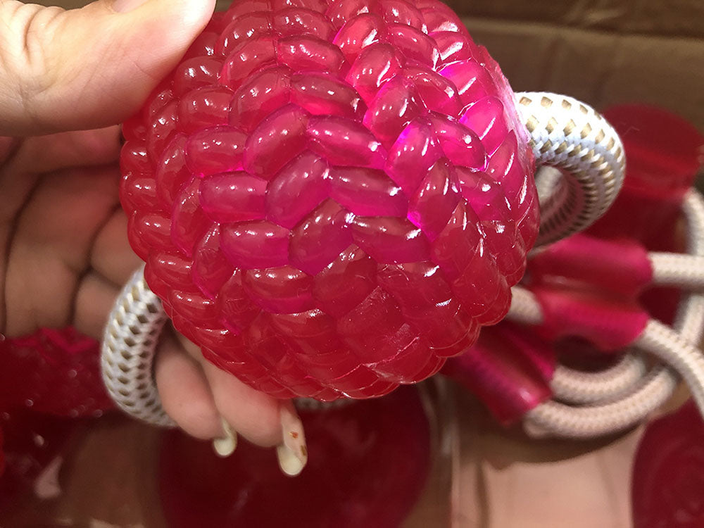 Suction cup chew ball toy for dogs, durable rubber construction