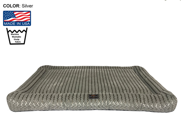Orthopedic Dog Bed, Crate Mat - Machine Washable Small to Extra Large