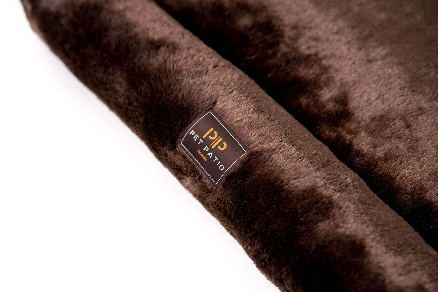 Custom size orthopedic dog bed in natural earth tones