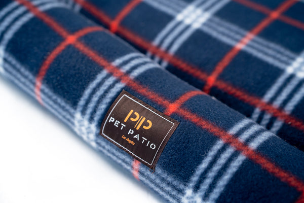 Washable Orthopedic Dog Bed Pad Crate Mat - Plaid