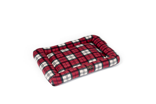 Washable Orthopedic Dog Bed Pad Crate Mat - Plaid